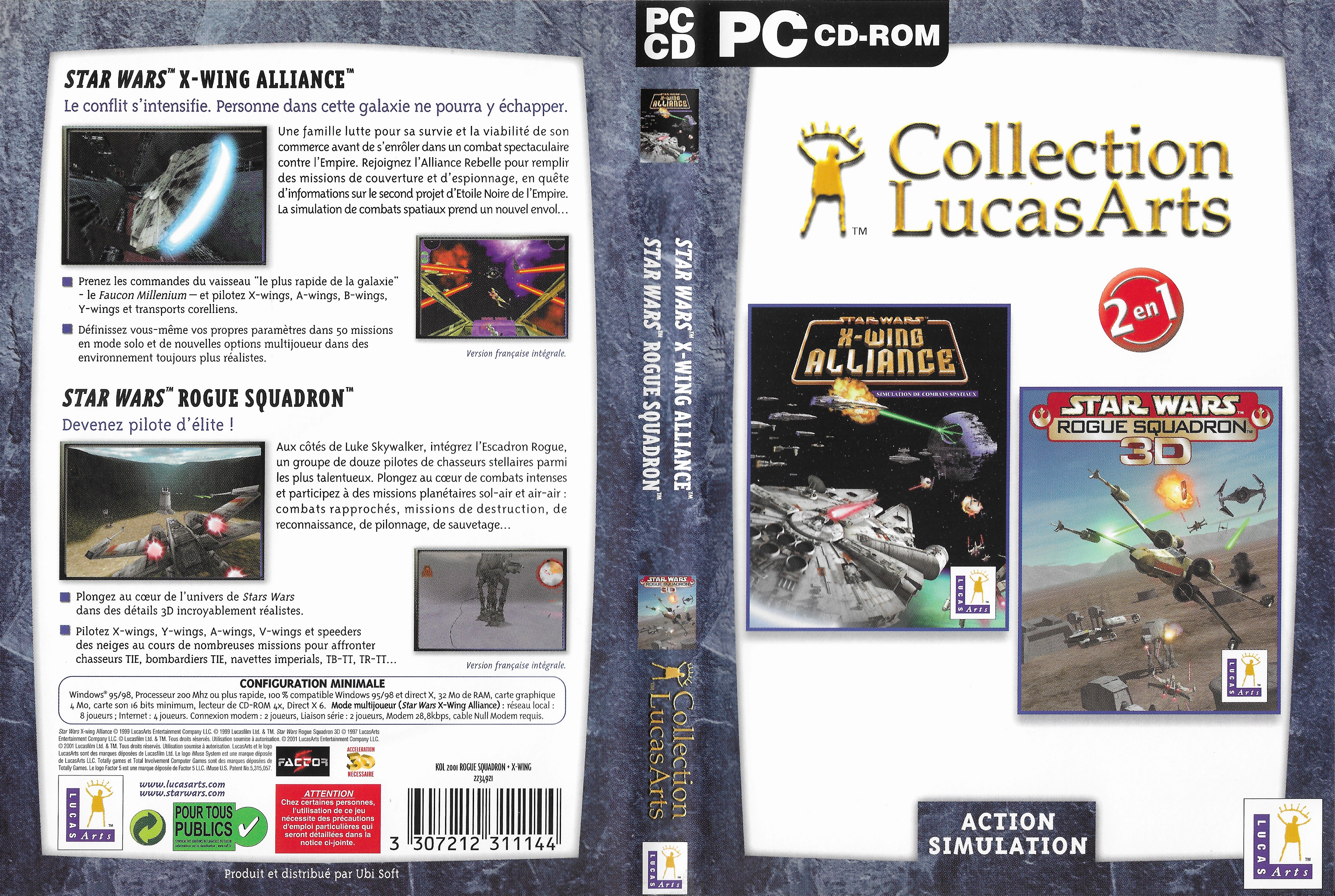 image : Collection LucasArt X-Wing + Rogue Squadron 3D